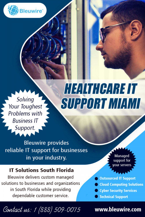 Dental IT Support Tampa for small business and firms at https://bleuwire.com/it-support-tampa/

We provide dental IT support Tampa, thereby reducing costs and improving business agility across the enterprise. Our spectrum of services includes server management, data center services and information technology solutions and systems. Leveraging industry best practices and our pool of skilled resources, we have been successfully delivering business solutions to many clients across verticals.

Social :
https://www.pinterest.com/itsupporttMiami/
https://onmogul.com/bleuwireitservices
https://www.slideserve.com/TampaITSupport/

IT Solutions Miami

10990 NW 138th St, STE 10
Hialeah, FL 33018
Phone : +1 (888) 509-0075
Email: info@bleuwire.com
Working Hours : Monday to Friday : 8:00 AM to 6:00 PM