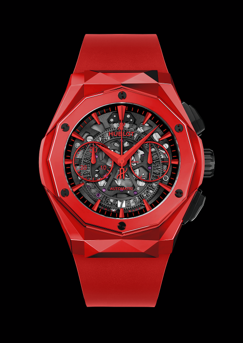 NEWS Hublot began its partnership with best-selling French artist Richard Orlinski in 2017, and expanded its palette of colored ceramic watches in 2018 with the Baselworld launch of the Big Bang Unico Red Magic, notable for its use of the watch world's first "Vibrant-color" ceramic With the just-announced Classic Fusion Chronograph Orlinksi, the "Art of Fusion" brand combines this innovative case material with the sharp-edged 3D sculptural lines of Orlinksi's works.