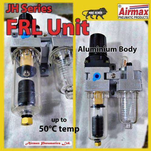 Airmax Pneumatics Ltd has a vast manufacturing of pneumatic products. We are the leading Air Preparation Unit manufacturer in India. This is a combination of Filter, Regulator & Lubricator so it is also known as FRL Unit.