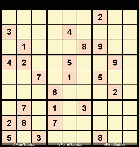 - Slice and Dice
- Locked Candidates Pointing
- Pair
- New York Times Sudoku Hard January 24, 2021

- Thanks for watching
- Share if you like

- A more important issue is reminding us to:
- Observe the 6 foot(2 meter) rule
- Wash our hands
- Cough into our elbows
- Avoid touching our faces
- Wear a mask 
- Lets keep everyone safe :-)

- Cheers