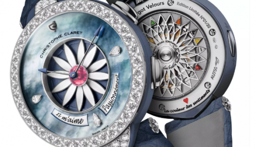 Another part is that, more often than not, the ladies' model of a watch is simply a shift in color palette or size, and perhaps the inclusion of some hearts or flowers on the dial, and a sprinkling of gems somewhere Well, while the Christophe Claret Margot Velours definitely features flowers and gems, this really is a rather interesting watch in its own right We'll address the obvious with the Christophe Claret Margot Velours - it has a giant flower and a whole lot of diamonds.