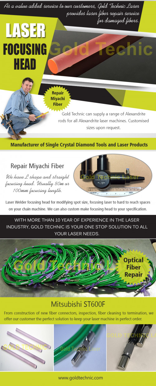 Mitsubishi ST600F Optic Cable to have a better communication channel at https://goldtechnic.com/gold-technic-provides-mitsubishi-diaguide-optical-fiber-for-laser-welding/

Find us on Google Map : https://goo.gl/maps/adpZfGuu5oK2

Different applications for different customers – Some customers require the laser welding site to be clean and clutter free. They will opt for a long laser fiber assembly (typically >50m) so the laser machines can be situated in another room. If space is not a concern, the laser machines can be located right beside the welding head. In this case, the Mitsubishi ST600F assembly is sufficient.

My Social :
https://ello.co/posaluxdiamond
https://archive.org/details/@posaluxdiamond
https://profiles.wordpress.org/posaluxdiamond
https://www.behance.net/PosaluxDiamond

Gold Technic Diamond

Address: 3015 Ubi Rd 1, #04-208, Singapore 408704
Phone: +65 6743 5342
Fax: +65 6748 9202
Email: sales@goldtechnic.com
Operating hours :
Mon – Fri (9.00am to 6.00pm)
Sat (9.00am to 1.00pm)
Sun Closed

Deals us :
Optical fiber repair
Posalux Diamond Tools
YAG Rod,Mitsubishi ST600F
Laser focusing head