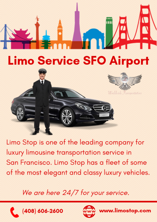 Limo Stop is one of the leading company for luxury limousine transportation service in San Francisco. To book a limo for SFO airport you can visit: https://www.limostop.com/