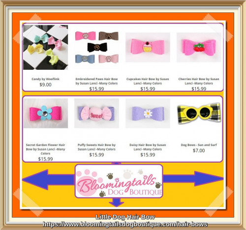 We have a wide range of dog hair bow of top brands like Wooflink, Susan Lanci and many more. https://bit.ly/3YFGIkU