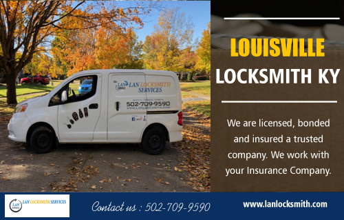 Find Nearest locksmith Now With Emergency 24 Hour Service at https://lanlocksmith.com/nearest-locksmith-in-louisville-ky/
The Nearest locksmith can perform numerous jobs like changing of the locks and taking care of the deadbolts, but not many people are aware that they also know about automobile repairs and installing the safes in your house for storing the valuable possessions like cash and jewelry. A skilled locksmith will eliminate your sufferings in a short span of time. You will be assured if you have a professional locksmith service by your side.
My Social :
https://www.pinterest.com/emergencylocksmithlouisvilleky/
https://locksmithlouisvilleky.blogspot.com/
https://emergencylocksmithlouisvilleky.wordpress.com
https://www.instagram.com/lanlocksmithservices/

L A N Locksmith Services

Address: 2208 Frankfort Ave Louisville, Kentucky 40206
Phone : 502-650-1747
Business Hours: All Days Open 24 Hours

Deals In....
Auto Locksmith Louisville KY
Car Locksmith Louisville KY
Emergency Locksmith Louisville KY
Louisville Locksmith KY
Nearest Locksmith Service Cost KY