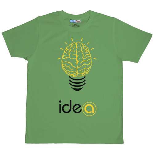 MEN GREEN T SHIRT BRAIN FUSED 3