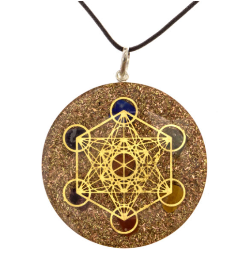 Metatron’s Cube Merkaba Seven Chakras Orgone Pendant - Gifyu