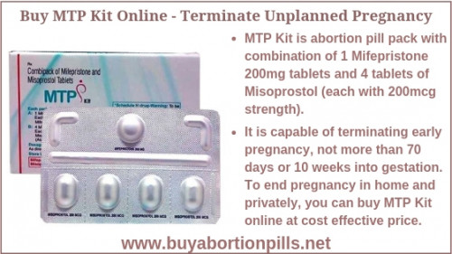 Buy MTP Kit Online - Terminate Unplanned Pregnancy
www.buyabortionpills.net