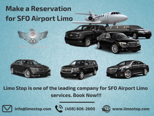 Limo Stop is one of the leading company for SFO Airport Limo services. To make a reservation you can visit: https://www.limostop.com/