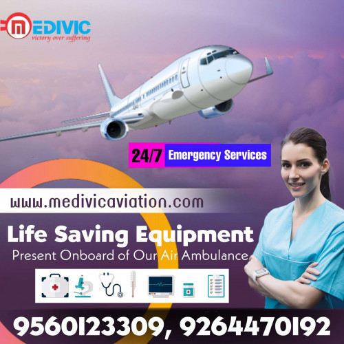 Medivic Aviation Air Ambulance Service in Patna provides the best mode of transportation to transfer the patient without any delay with a complete medical facility at the lowest budget. 
More@ https://bit.ly/2H9Y4Sj