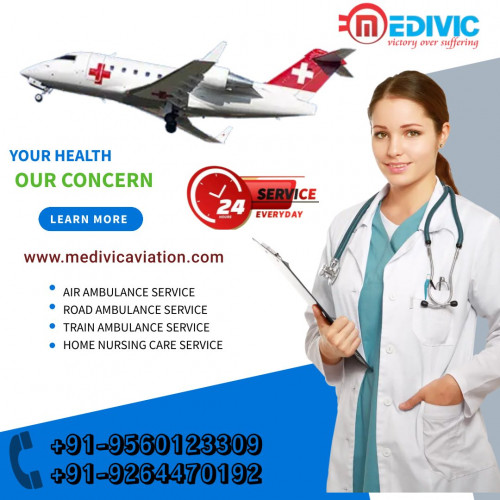 Medivic Aviation Air Ambulance Service in Delhi provides risk-free medical transport and life-saving medical equipment with a highly experienced medical team at a genuine cost.
More@ https://bit.ly/2X5x3EZ