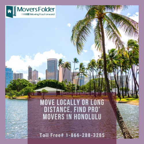 When you are planning to move to a new city or state or even down the street, compare movers for overall services and prices before you finalize.
Get Moving Quotes, Compare & Save: https://www.moversfolder.com/movers/hawaii/honolulu
(Or)‌ ‌Call‌ ‌Us‌ ‌Toll-Free#‌ ‌1-866-288-3285.‌ ‌