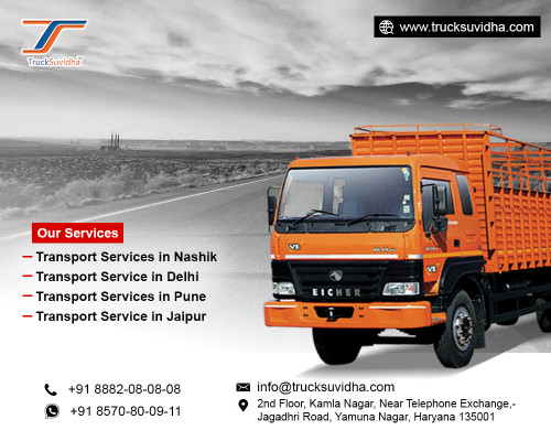 Truck Suvidha is a platform to find truck/load online or book truck online that crosses over any barrier between burden proprietors and truck proprietors in India.
TruckSuvidha enables transporters to view multiple freight opportunities. It allows them to quote competitive truck fares to book a load.

More Info  -   https://trucksuvidha.com/transporters-in-maharashtra.aspx

Contact Us -   8882080808