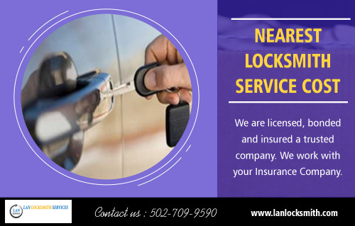 Car locksmith in Louisville services are available with mobile service at https://lanlocksmith.com/nearest-locksmith-in-louisville-ky/
Nearest Locksmith can also install an entire locking system throughout the property. This often includes the installation of individual locks on garages and other similar home additions. There are also advanced security services that can be requested by different providers. For example, the installation of a safe or a vault in a room is a possibility. For more progressive providers, the building of an efficient panic room can be an option. Other than installing a home security system car locksmith in Louisville professional can also provide essential services such as key duplication, key cutting, and lock picking.
My Social :
https://www.trepup.com/lanlocksmithservices
https://www.manta.com/c/mhc9ylp/lan-locksmith-services
https://remote.com/lanlocksmithservices

L A N Locksmith Services

Address: 2208 Frankfort Ave Louisville, Kentucky 40206
Phone : 502-650-1747
Business Hours: All Days Open 24 Hours

Deals In....
Auto Locksmith Louisville KY
Car Locksmith Louisville KY
Emergency Locksmith Louisville KY
Louisville Locksmith KY
Nearest Locksmith Service Cost KY