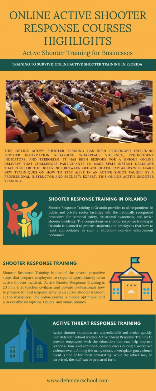 Online Active Shooter Response Courses Highlights