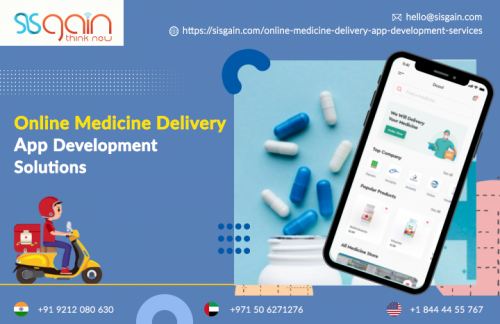 SISGAIN is top online medicine delivery app development company in USA which is assisting Pharmacy Businesses with meeting medical services needs and prerequisites of millions of individuals by giving certifiable and great meds and medical services items with no issues except for most extreme advantages. Our versatile innovation specialists are fit for planning and building up the applications that can acquaint drug stores with portable innovation and let them serve clients for their online inquiries. For more information call us at +18444455767 or email us at hello@sisgain.com or Visit: https://sisgain.com/online-medicine-delivery-app-development-services