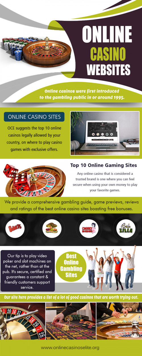 Picking Your Slots Style And Favorite 10 Top Rated Online Casinos Sites at https://www.onlinecasinoselite.org/post/top-10-online-casinos
The most alluring part of the casino site is that besides the regular games you watch you will also come across several other testing as well as innovative 10 Top Rated Online Casinos games. Many of the games have been rendered with a 3D effect that will give you a feeling of a real casino. Besides you can also exchange remarks along with discussing tricks as well as tips of gambling by making use of this means, which will permit you to acquire more understanding of the game you want to excel.
My Social :
https://twitter.com/BestFreeSlotsO1
https://plus.google.com/u/0/105497264859115496269
https://www.youtube.com/channel/UCLxYM_VniYQMhvBeLXDyXhA
https://www.instagram.com/cas1nossites/

Deals In....
10 Top Rated Online Casinos
Best Free Slots Online
Online Casino Reviews
Top Free Slot
Top 10 Online Gaming Sites
Casino Reviews By Onlinecasinoselite