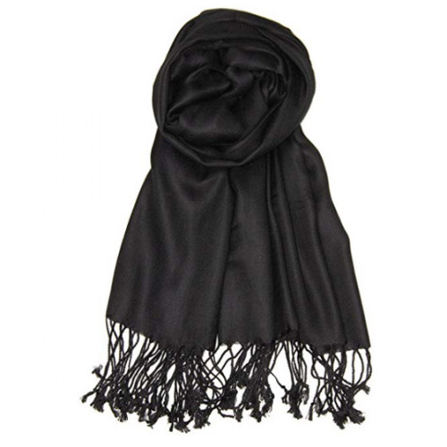 Pashmin Black Scarves a