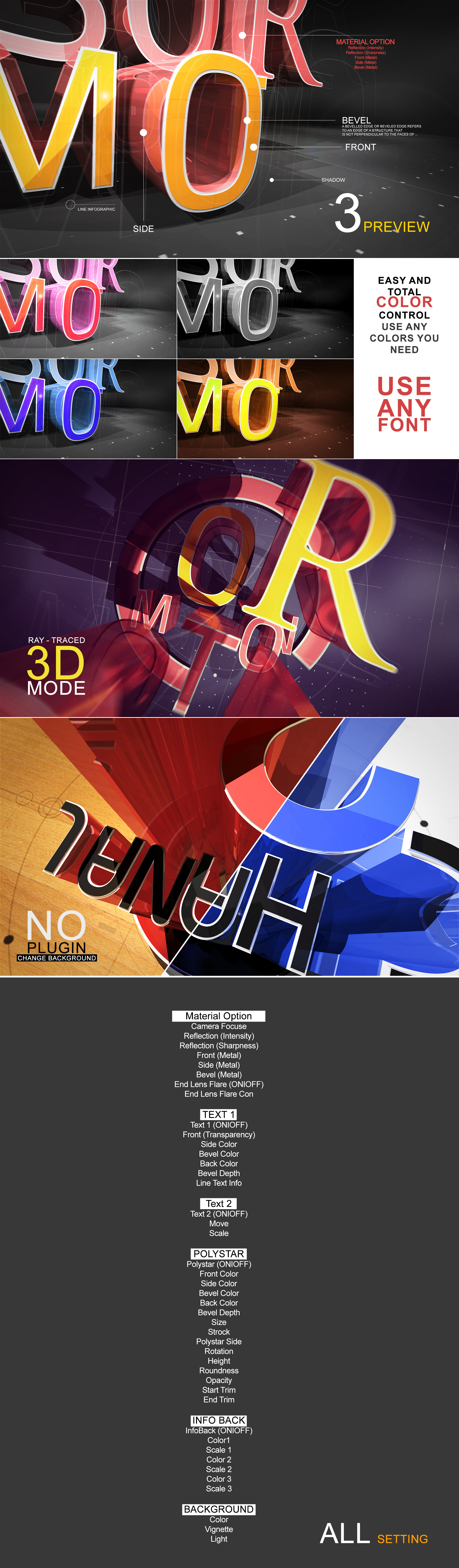 3D Text Reveal - 1