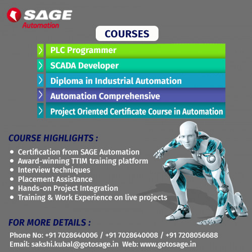 Professional PLC SCADA Industrial Automation Training Institute in Thane MumbaiSage Automation