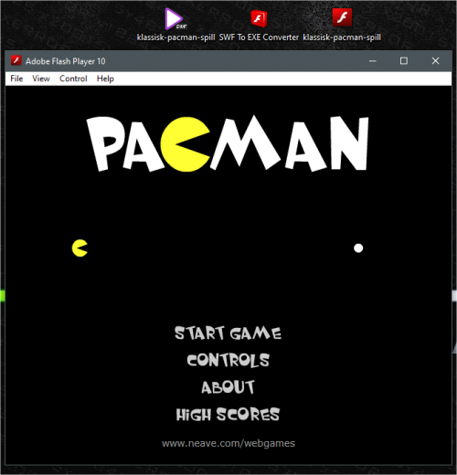 SWF to EXE Pacman