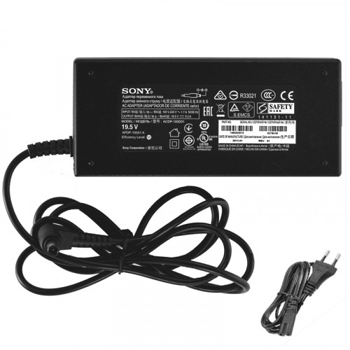 Original Sony ACDP-100D01 APDP-100A1 A Netzteil 19.5V 5.2A
 https://www.3cparts.de/original-sony-acdp100d01-apdp100a1-a-netzteil-195v-52a-p-119655.html 
Produktinfo
Eingangsspannung:100-240V / 50-60Hz
Spannung-Stromstärke-Ausgangsleistung: 19.5V-5.2A-101W
Steckertyp: 6.5mm / 4.4mm 1 Pin
Farbe: Schwarz
Artikelzustand: Neu,Original
Garantie: 1 Jahr Garantie und 30 Tage Geld zurück
Paket enthalten:
1 x Netzteil Sony
1 x EU-PLUG Kabel