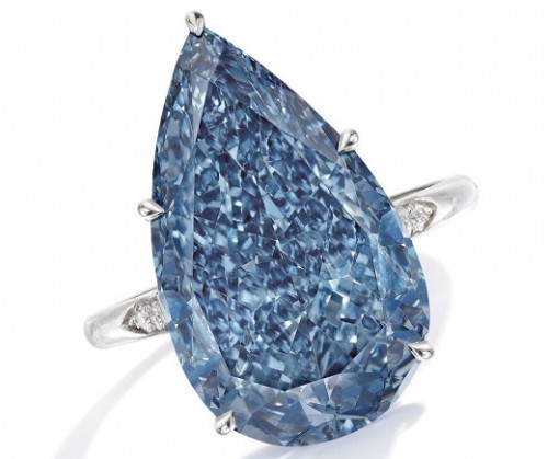 RAPAPORT A fancy-vivid-blue diamond with an estimate of $20 million to $30 million will head up Sotheby's Magnificent Jewels auction in New York next month Other notable pieces include a Harry Winston diamond ring with a cushion-cut center stone weighing 51.52 carats, flanked by two shield-shaped diamonds, which has a presale estimate of $3.5 million to $4.5 million An emerald-cut, 2503-carat diamond ring valued at $29 million to $35 million will also feature in the sale.