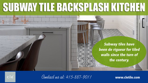 Subway tile backsplash kitchen with the wide variety of designs at https://www.cletile.com/
Find Us On : https://goo.gl/maps/QAynD6jjZU12
The main reason to use tiles is that they are very charming and exquisite. They add a beautiful touch to whatever project that you may be working on. As wallpaper borders, they bring out the borders, and the big thing is that their full range of colors can accent your borders and bring a very visual look to your room. Another good thing about using glass is that it can come into any thickness and shape. If you need a specially designed tile or particular border, the lens would be careful because it is so versatile to work with so it is wise that you should choose Subway Tile Backsplash Kitchen.
My Social :
http://thinbrickstiles.strikingly.com/
https://www.reddit.com/user/thinbrickstiles
https://www.ted.com/profiles/10583121
https://www.instagram.com/terracottafloortile/

Carrara Marble Tiles

Sausalito California United States 94965
Call Us : 415-887-9011
Email : contact@cletile.com
Customer Service Hours : Mon-Fri- 7:00AM - 5:00PM

Deals In....
Carrara Marble Tile Bathroom
Carrara Marble Tiles
Subway Tile Backsplash Kitchen
Subway Tiles Kitchen
