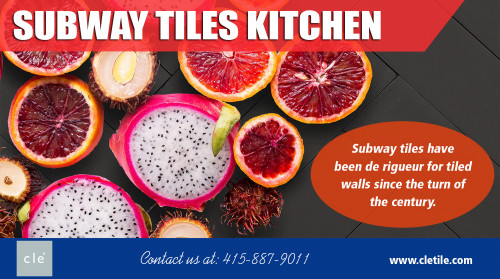 Get professional help when thinking on subway tiles kitchen cost at https://www.cletile.com/
Find Us On : https://goo.gl/maps/QAynD6jjZU12
When you choose the subway tiles kitchen to your home, it will increase the value of it. Many are holding off on these improvements until the economy gets better. You do not have to wait to make these improvements if you purchase the tiles from a discount tile store. The asking price you can get for a home you are selling will increase with new floors and tiles wherever they are found in the house.
My Social :
http://uid.me/thinbrickstiles
https://ello.co/thinbrickstiles
https://itsmyurls.com/thinbrickstiles#
http://www.allmyfaves.com/thinbrickstiles

Carrara Marble Tiles

Sausalito California United States 94965
Call Us : 415-887-9011
Email : contact@cletile.com
Customer Service Hours : Mon-Fri- 7:00AM - 5:00PM

Deals In....
Carrara Marble Tile Bathroom
Carrara Marble Tiles
Subway Tile Backsplash Kitchen
Subway Tiles Kitchen