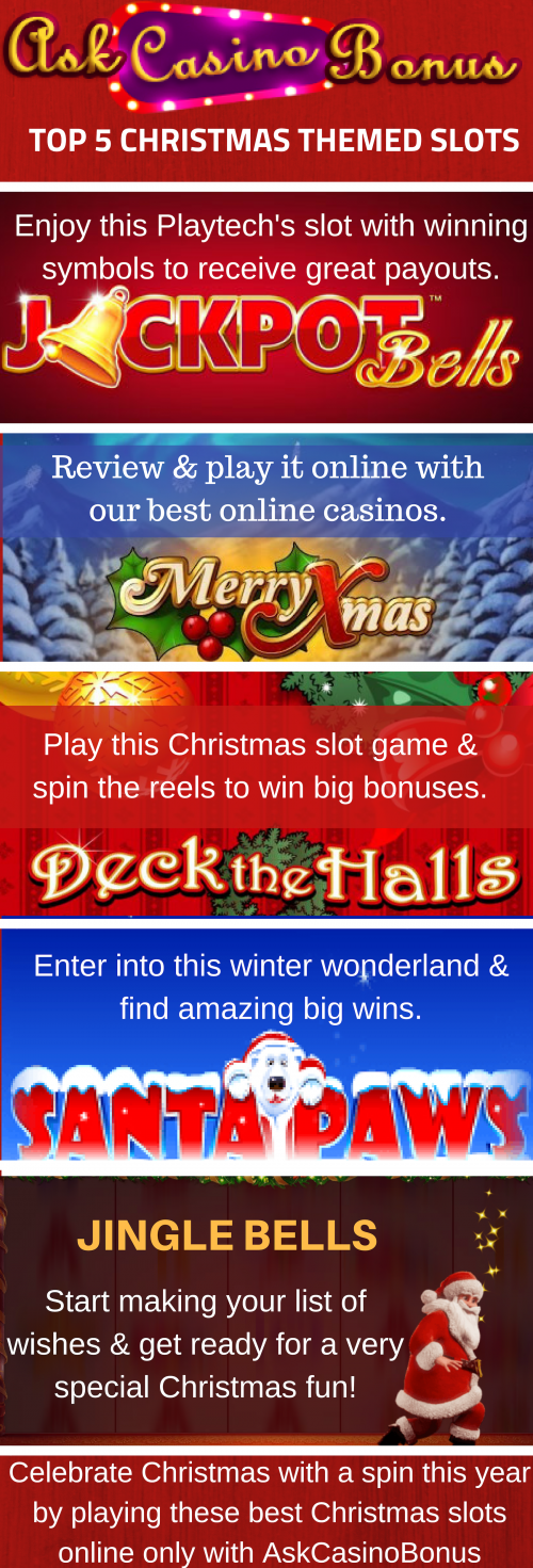 Play & Win huge rewards with these top 5 Christmas-themed slots available at AskCasinoBonus. Enjoy the spirit of the festive season we have put in together in our Best Christmas Themed Slot article. Review & play now to win jackpots!!
https://bit.ly/2PK0fgz