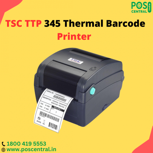 The TSC TTP 345 Thermal Transfer Desktop Barcode Printer can use both thermal transfer & direct thermal printing methods, allowing it to print on a wide range of label materials. The printer can accommodate label rolls with a maximum outer diameter of 8.4 inches, allowing for longer print runs & reducing the need for frequent label changes.  It supports a wide range of media types, including continuous, die-cut, & fan-fold labels, making it versatile & flexible for different printing needs. It also comes with a variety of features, such as plug-n-play ease & an optional peel-off module. So, hurry up and get discounted price on TSC TTP 345 Thermal Barcode Printer with free shipping from the POS Central India. For more information, go through https://www.poscentral.in/tsc-ttp-345-300-dpi-5-ips-thermal-transfer-label-printer.html