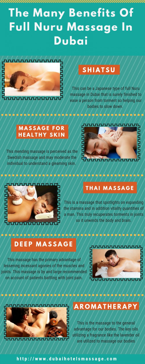 <href"http://www.dubaihotelsmassage.com"<Dubai hotels massage</a> is the best place for getting a body to body massage, full body massage, Nuru massage and many types of massage services at cheap rates.