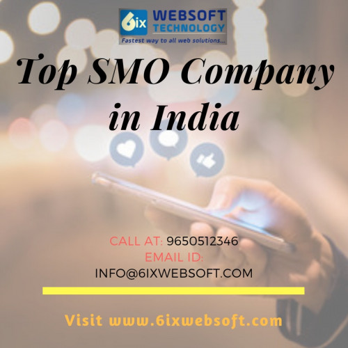 6ixwebsoft is one among the Top SMO Company in India. Our focus is to provide value SMO services to our every client so that they can grow well. With years of experience in serving brands, we employ the latest and modern social media strategy to accomplish your objectives of extra awareness, more engagement and additional traffic. Visit us now!

https://6ixwebsoft.com/social-media-optimization/