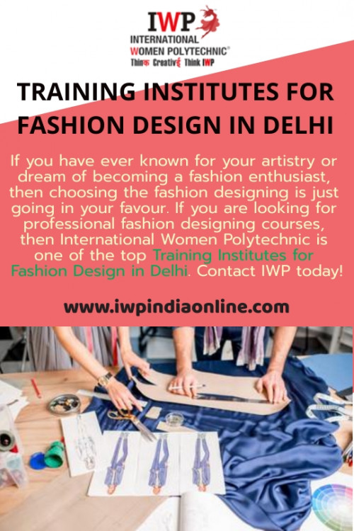 As a leading institution for women’s education in Delhi, IWP offers a very sophisticated and detailed course designed to help students optimize their creative skills and professional ability. Join one of the best Training Institutes for Fashion Design in Delhi and take the career path you have always wanted. Visit IWP now!

https://www.iwpindiaonline.com/fashion-designing-institute.php