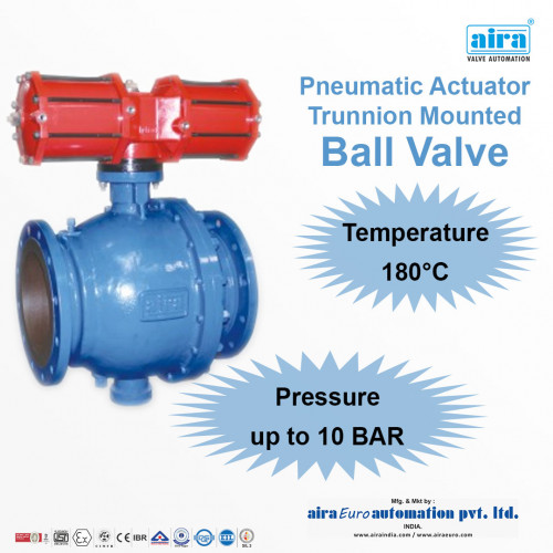 Aira Euro Automation is a leading manfuactuere and exporter of Trunnion Mounted Ball Valve  in India. We have a wide range of inudstrial valves to fulfill your requirements.