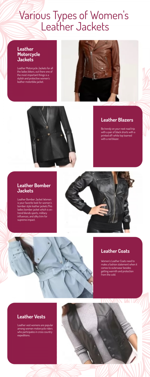 Type of Women Leather Jackets