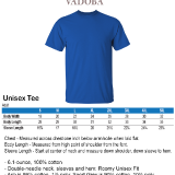 VADOBA-sizechart-rieng-le-Tee