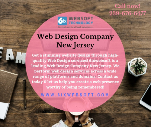 6ixwebsoft is one of the best and recognized Web Design Company New Jersey. We also offer professional digital marketing services for your company. Our web designers make amazing designs that can fulfil your dream of having unique brand recognition and identity. Contact us now!

https://6ixwebsoft.com/new-jersey/web-design-company-in-new-jersey/