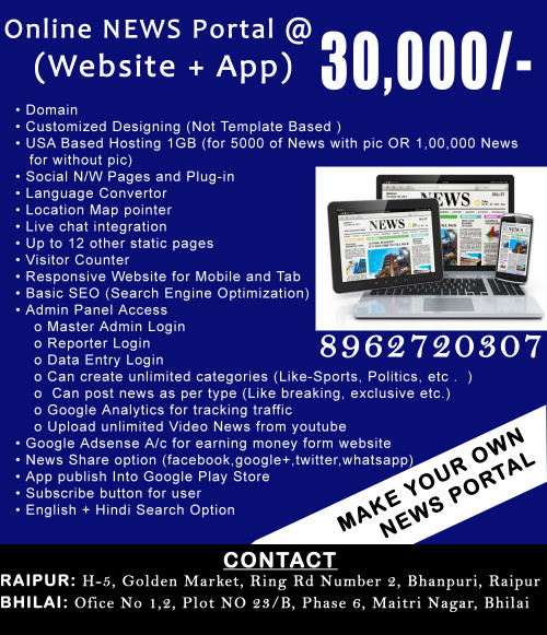 Ayodhya Webosoft

Ayodhya Webosoft has its offshore development center, custom software development firm in Chhattisgarh. It started operations in 2011 from Bhilai and has been serving clients globally like the QATAR and other Middle East countries. Our company provides creative solutions that not only cater to clients current but future needs as well. Currently, We are offerings include Software Products, Custom ERP, CRM, Mobile Application, Business process automation tools to e-power businesses across the globe.

Address: Office No 1,2, Plot NO 23/B, Phase 6, Maitri Nagar, Bhilai, Chhattisgarh 490006

Phone: 089627-20307
Email: info@ayodhyawebosoft.com
Website: www.ayodhyawebosoft.com