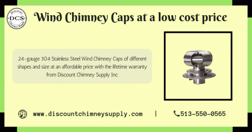 Buy now best Stainless Steel Wind Chimney Caps of different shape and size at a reasonable price from discount chimney supply Inc. with the lifetime warranty. Also get professional installation service and assistance by calling on 513–550–0565. To know more details Visit our website: http://www.discountchimneysupply.com/wind_beater_chimney_caps.html