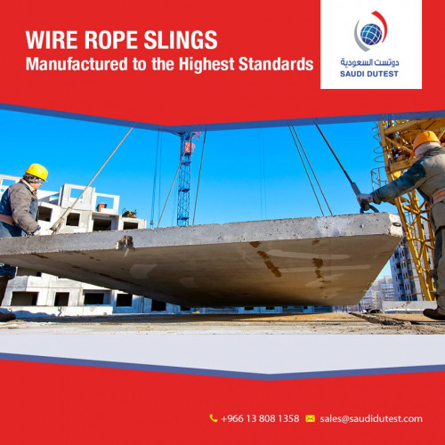 Being the eminent wire rope slings manufacturer in Saudi Arabia, Saudi Dutest continuously makes positive that you just get the most effective services and products that make sure the best safety of their precious clients. 

Visit: http://www.saudidutest.com/wire-rope-slings-fittings/