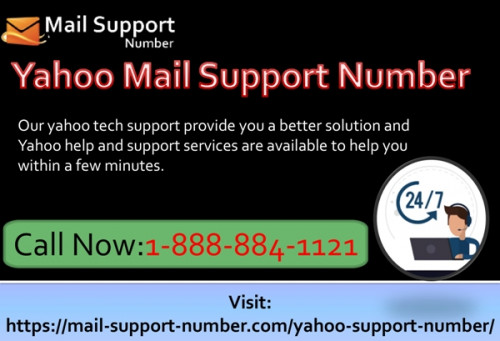 Our yahoo tech support provide you a better solution and Yahoo help and support services are available to help you within a few minutes. This service is provided for Yahoo user to overcome related to Yahoo problem like Forget password issue, Create multiple Gmail account, Loading issue, Verification issue, Yahoo hacking issue and many more. If you have any problem related to that or many more issue. Now you can call our Yahoo Mail Support Number USA toll-free 1-888-884-1121. Visit at https://mail-support-number.com/yahoo-support-number/