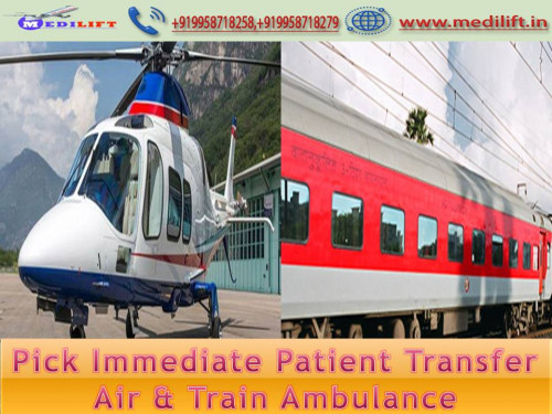 Get 24*7 hours the Medilift Air and Train Ambulance Services from Patna to other cities at the possible low fare. Air Ambulance Patna to Delhi provides advanced medical support and experienced doctor team.
https://goo.gl/VQ8xT2