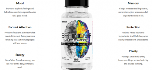 Brainova is Americas leading nootropic brain supplement that helps with focus, memory, mood and energy. Helps with improving cognitive functions naturally. We offer best depression and anxiety supplement, natural energy supplement and natural memory supplement. Visit at: https://www.brainovapills.com/