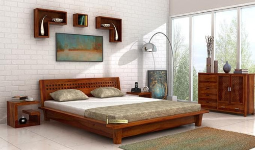 Wooden Street has ample variety of double beds available online like Double Bed with Storage, with drawers etc., and its luxury finishes give it an appealing look. 
Want to purchase then visit -https://www.woodenstreet.com/double-beds