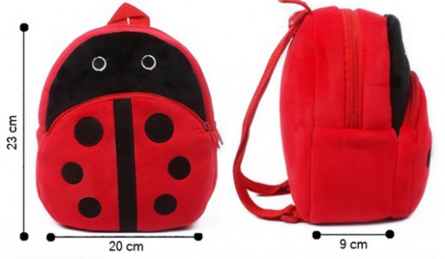 children kid bag backpack Red bugs 08EN