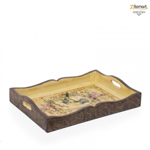 Serve your guests in style with serving trays from Nilomart. Browse a variety of materials including Wooden Tray for decoration mixed with decoupage. These square wooden trays are unique and fit nicely atop a coffee table or ottoman and can hold vases or jugs, magazines. For more details visit us: https://nilomart.com/home-office/kitchen/wwoden-tray-a001.html