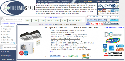 Dual Zone Mini Split air conditioner systems offer two air handlers for multiple zone temperature control. Buy Best Dual Zone Mini Split Air Conditioners at affordable rates.

Committed to creating a healthy, safe, and comfortable indoor environment, Thermospace is a supplier and skilled specialist in the field of Environmental Control Systems.  Based out of Oak Park Michigan with branches is Fort Lauderdale and Detroit; we have organized an expanding team of HVAC specialists who combine to offer the expertise and system reference for each individual application.  Our Inventory Includes Portable Air Conditioners, Ductless Split AC's, Space & Patio Heaters, Evaporative Air Coolers and any appliance that operates to serve air temperature management. Rather than marketing a random assortment of products, we exclusively deal with household appliances related to temperature management.  This structure not only gives us the opportunity to offer the largest variety of related appliances but also gives patrons the convenience of browsing a selection that is specific to your application.

#minisplits #minisplit #ductlessminisplit #ductlessminisplits #ductlessAirconditioner #Airconditioners #minisplitsac #singlezoneminisplit #dualzon minisplit

Read more:- https://www.thermospace.com/ductless_split/dual-zone_inverter_mini_splits.php