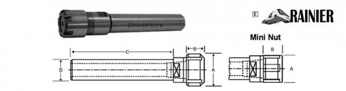 ER-40 Straight Shank Collet Chuck Holders / Extensions. Crafted from heat treated alloy steel. Available with round or flatted shank. Supplied with collet nut. Inventory In Stock - Fast Online Checkout - Same Day Shipping.

Visit us:-https://exacttooling.com/pages/collets-er-40-straight-shank-collet-holder