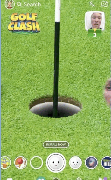 golf snapchat